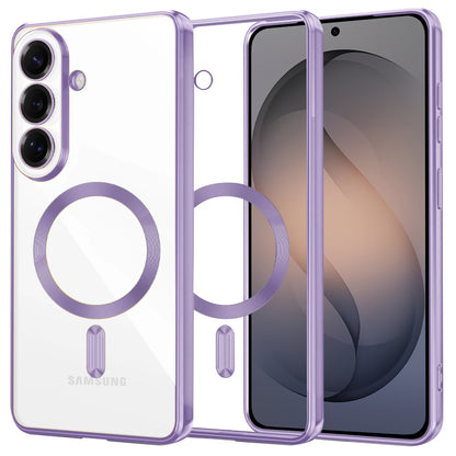 Funda MagSafe para Samsung Galaxy S26, Techsuit, Luxury Crystal, Lila Claro