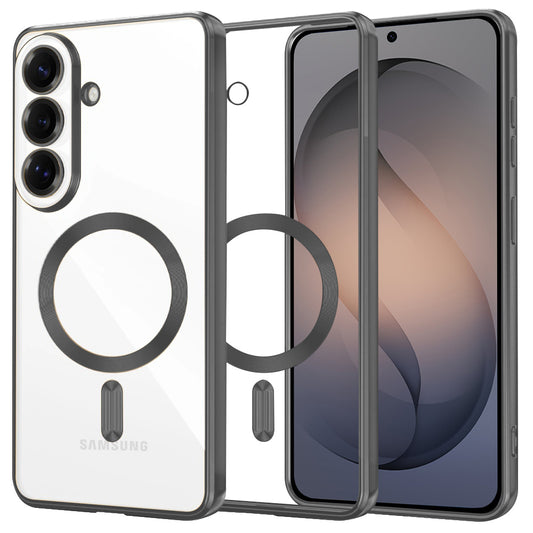 Funda MagSafe para Samsung Galaxy S26, Techsuit, Luxury Crystal, Negra