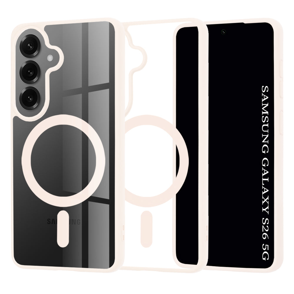 Funda MagSafe para Samsung Galaxy S26, Techsuit, Pro, Rosa