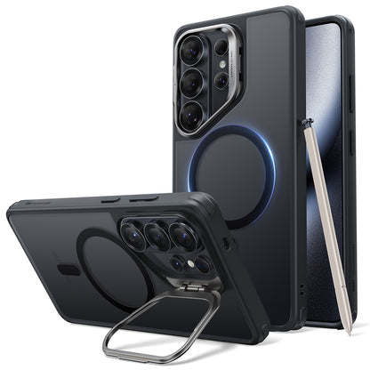 Funda MagSafe para Samsung Galaxy S26 Ultra, ESR, Classic Hybrid Kickstand, Negra Satinada