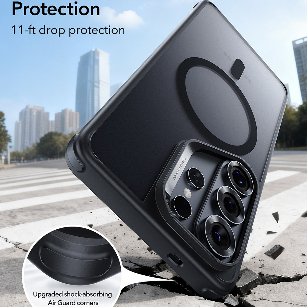 Funda MagSafe para Samsung Galaxy S26 Ultra, ESR, Classic Hybrid, Negra Satinada