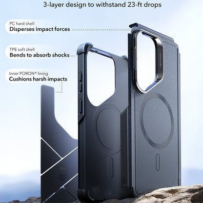 Funda MagSafe para Samsung Galaxy S26 Ultra S948, ESR, Cyber Armor Kickstand, Azul