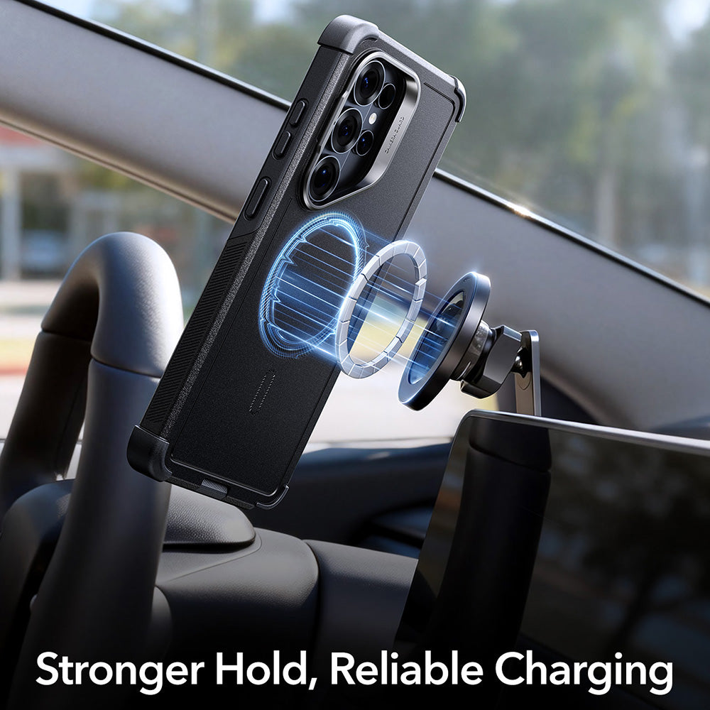 MagSafe Case for Samsung Galaxy S26 Ultra S948, ESR, Cyber Armor Kickstand, Black