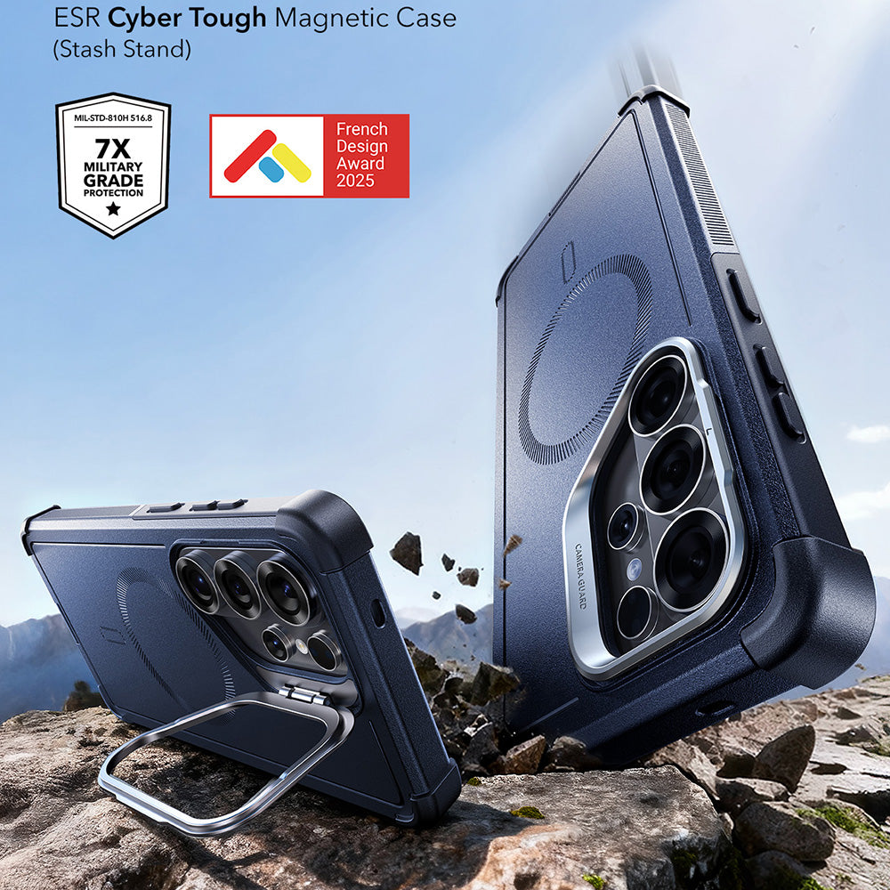 MagSafe Case for Samsung Galaxy S26 Ultra S948, ESR, Cyber Armor Kickstand, Black