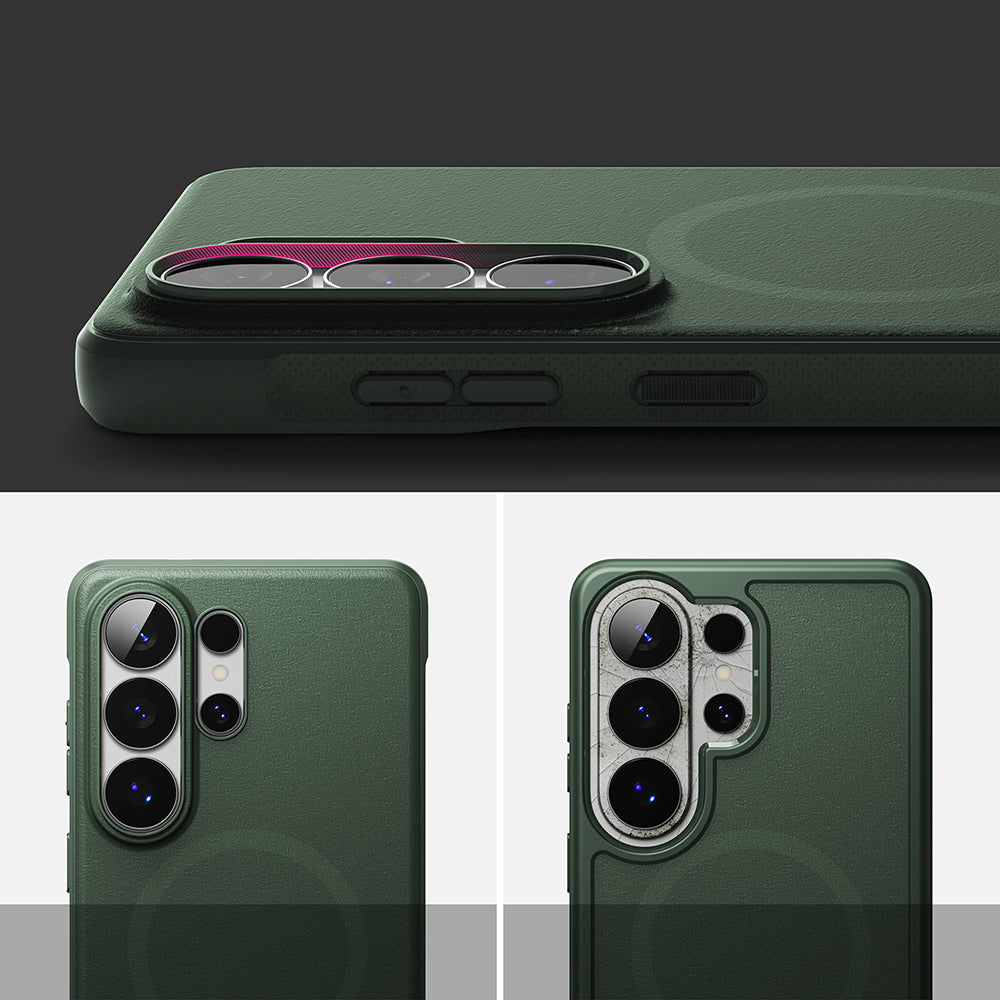 Funda MagSafe para Samsung Galaxy S26 Ultra, Ringke, Onyx, Verde Oscuro