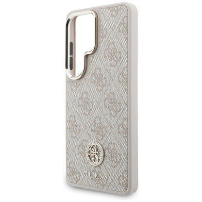 Funda MagSafe para Samsung Galaxy S26 Ultra S948, GUESS, 4G Big Rhinestone Triangle Strap, Rosa
