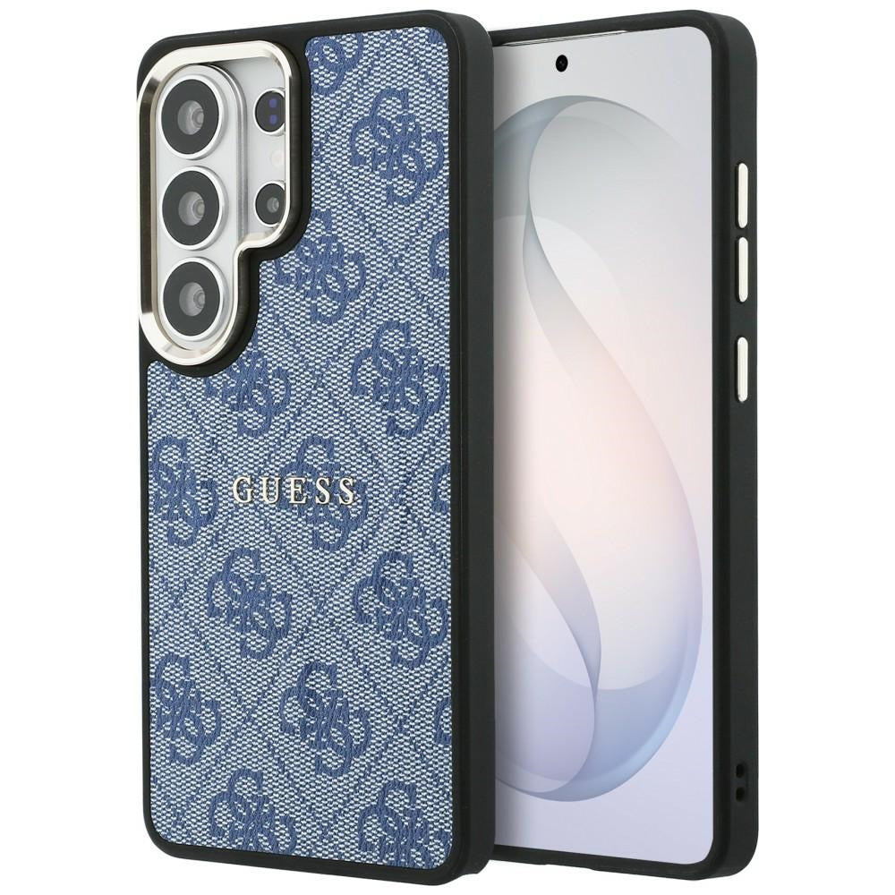 Funda MagSafe para Samsung Galaxy S26 Ultra S948, Guess, 4G Embossed Ring, Azul