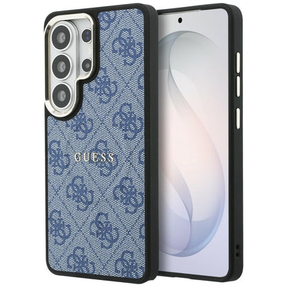 Funda MagSafe para Samsung Galaxy S26 Ultra S948, Guess, 4G Embossed Ring, Azul