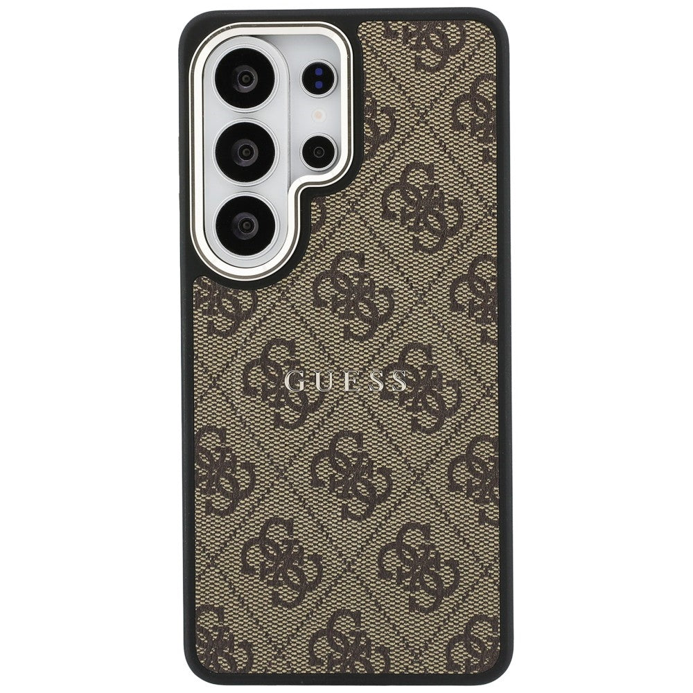Funda MagSafe para Samsung Galaxy S26 Ultra S948, Guess, 4G Embossed Ring, Marrón