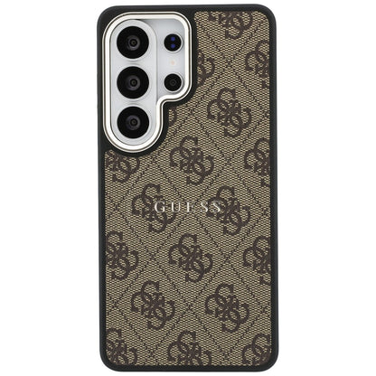 Funda MagSafe para Samsung Galaxy S26 Ultra S948, Guess, 4G Embossed Ring, Marrón