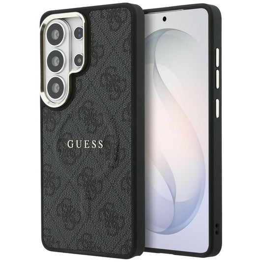 Funda MagSafe para Samsung Galaxy S26 Ultra S948, Guess, 4G Embossed Ring, Negra
