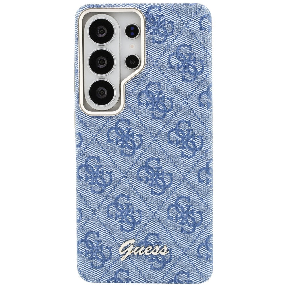 Funda MagSafe para Samsung Galaxy S26 Ultra S948, Guess, 4G Script Logo, Azul