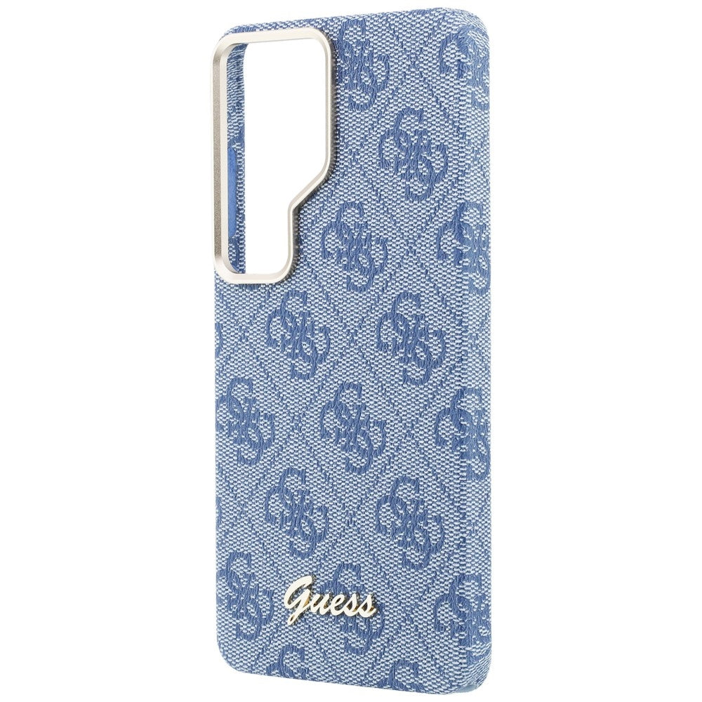Funda MagSafe para Samsung Galaxy S26 Ultra S948, Guess, 4G Script Logo, Azul