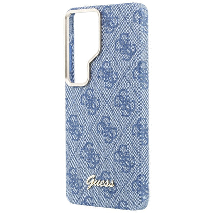 Funda MagSafe para Samsung Galaxy S26 Ultra S948, Guess, 4G Script Logo, Azul