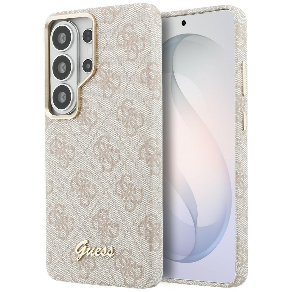 Funda MagSafe para Samsung Galaxy S26 Ultra S948, Guess, 4G Script Logo, Rosa