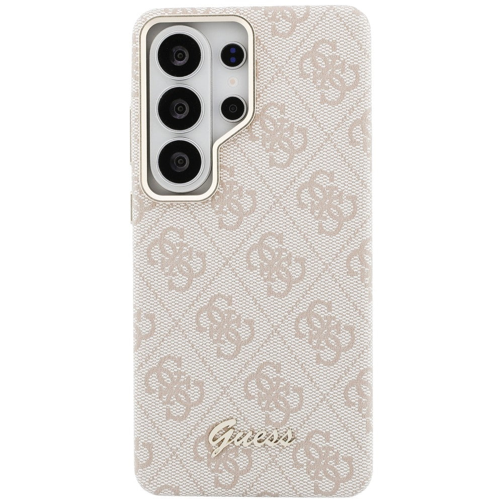 Funda MagSafe para Samsung Galaxy S26 Ultra S948, Guess, 4G Script Logo, Rosa