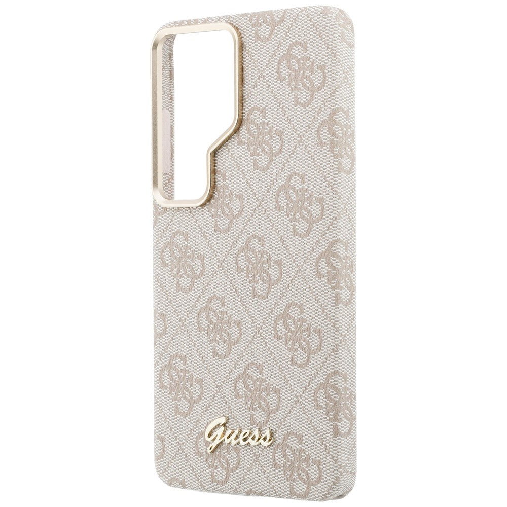 Funda MagSafe para Samsung Galaxy S26 Ultra S948, Guess, 4G Script Logo, Rosa