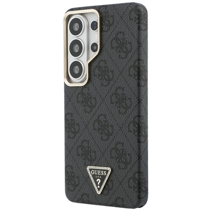 Funda MagSafe para Samsung Galaxy S26 Ultra S948, Guess, Logo Triángulo 4G, Negra