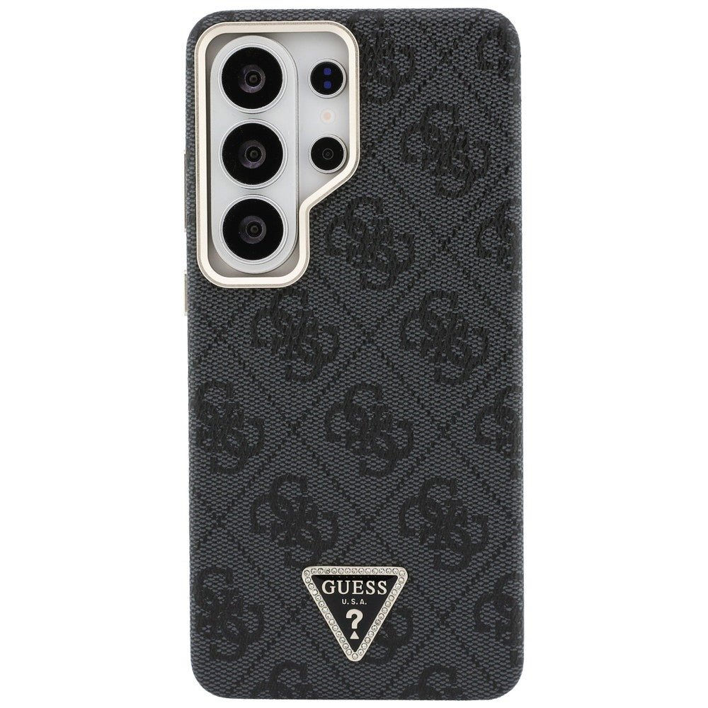 Funda MagSafe para Samsung Galaxy S26 Ultra S948, Guess, Logo Triángulo 4G, Negra