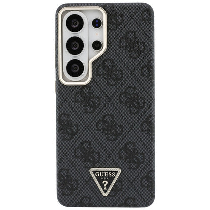 Funda MagSafe para Samsung Galaxy S26 Ultra S948, Guess, Logo Triángulo 4G, Negra