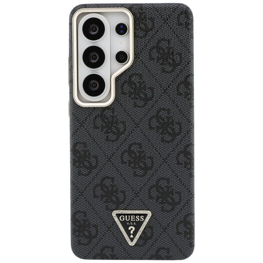 MagSafe Case for Samsung Galaxy S26 Ultra S948, Guess, 4G Triangle Logo, Black