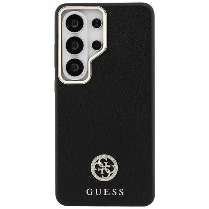 Funda MagSafe para Samsung Galaxy S26 Ultra S948, Guess, Rhinestone Round Logo, Negra