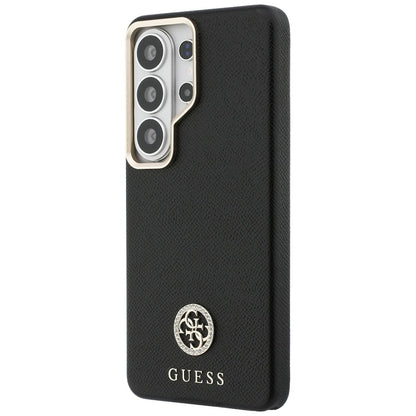 Funda MagSafe para Samsung Galaxy S26 Ultra S948, Guess, Rhinestone Round Logo, Negra