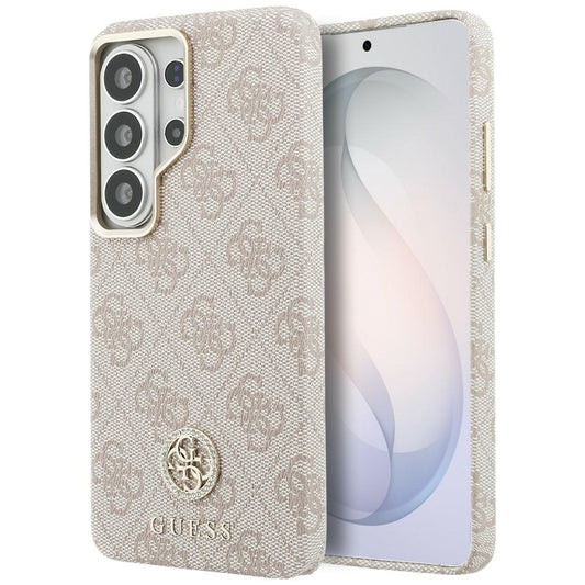 Funda MagSafe para Samsung Galaxy S26 Ultra S948, Guess, Rhinestone Round Logo, Rosa