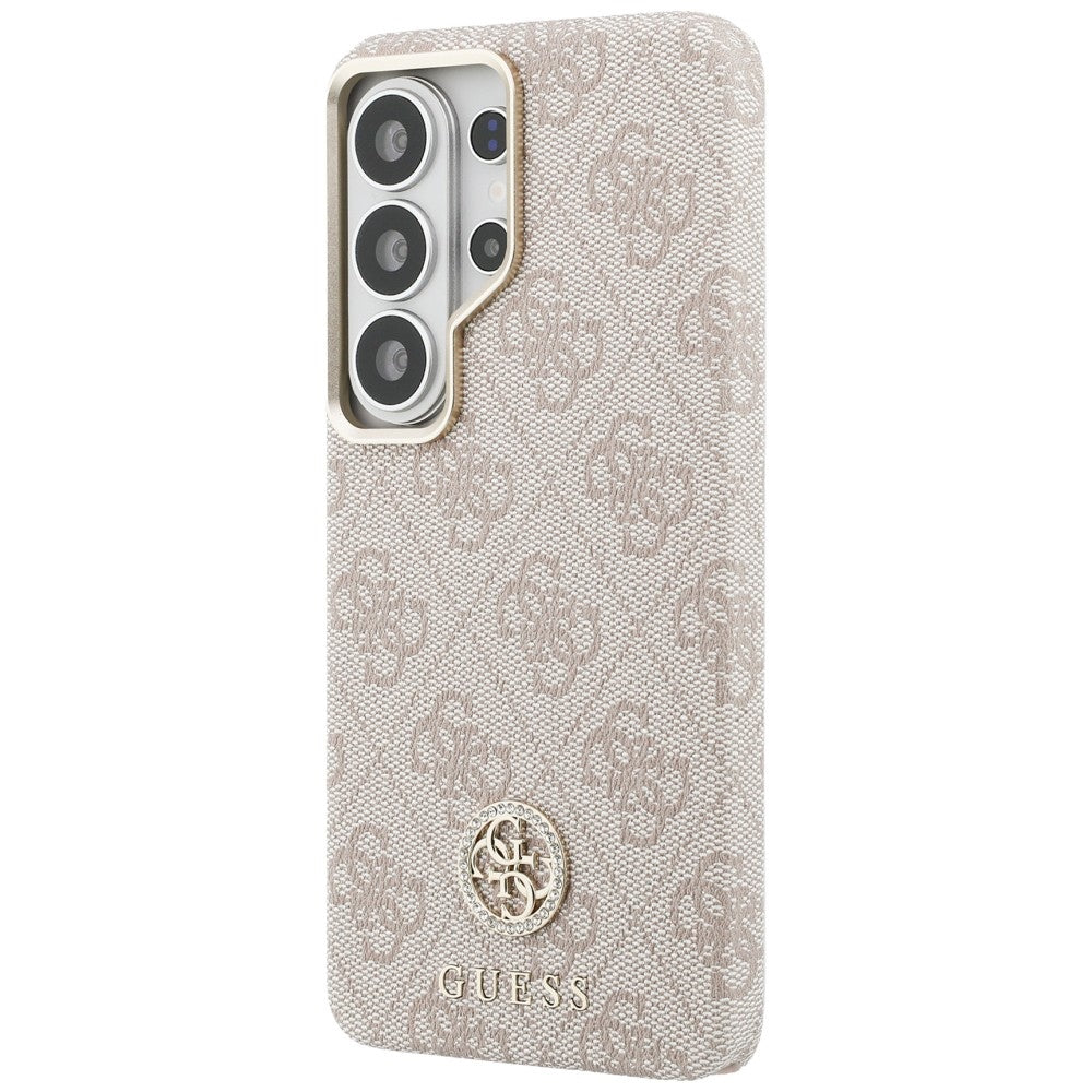 Funda MagSafe para Samsung Galaxy S26 Ultra S948, Guess, Rhinestone Round Logo, Rosa