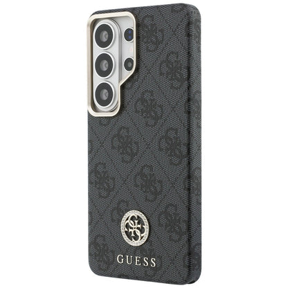 Funda MagSafe para Samsung Galaxy S26 Ultra S948, Guess, Strass Round Logo, Negra