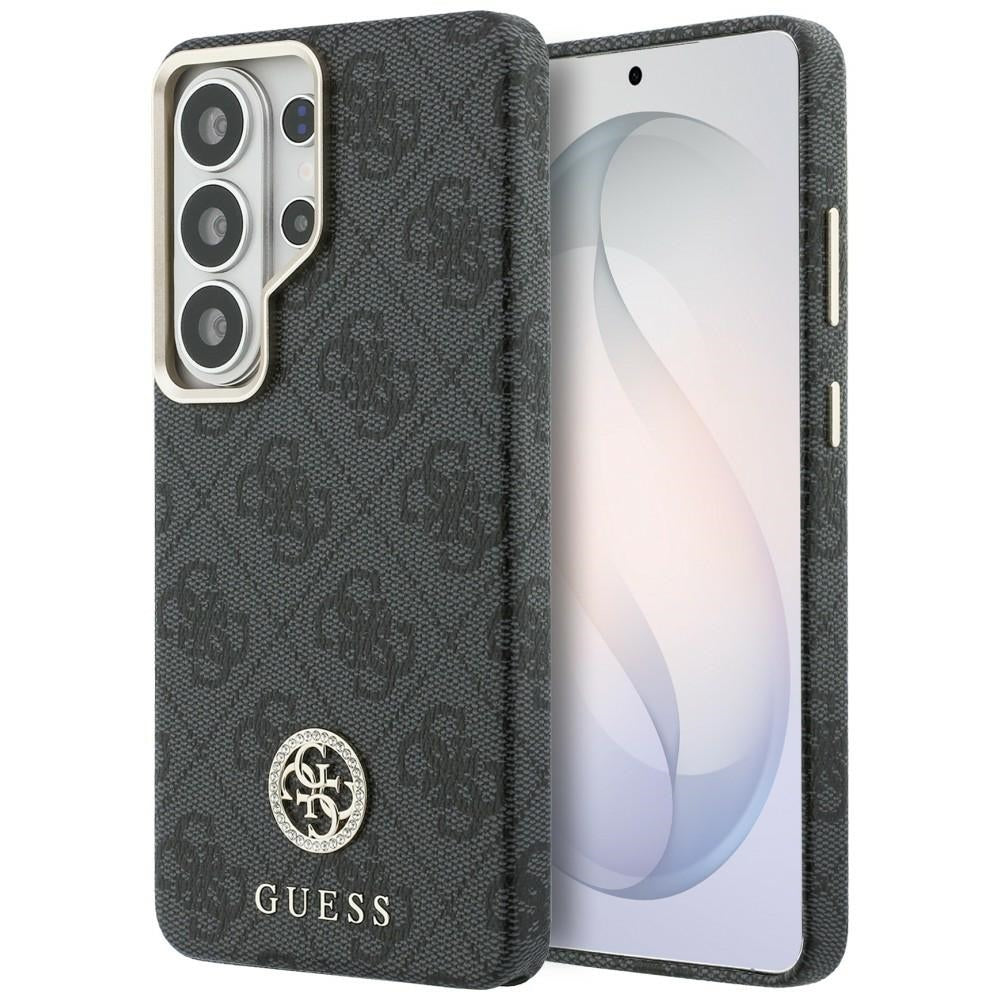 Funda MagSafe para Samsung Galaxy S26 Ultra S948, Guess, Strass Round Logo, Negra