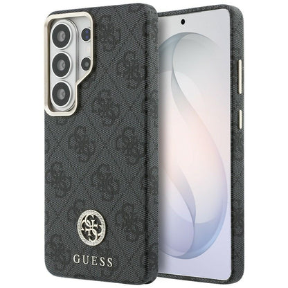 Funda MagSafe para Samsung Galaxy S26 Ultra S948, Guess, Strass Round Logo, Negra
