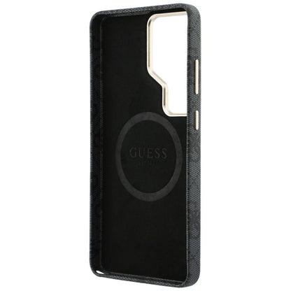 Funda MagSafe para Samsung Galaxy S26 Ultra S948, Guess, Strass Round Logo, Negra