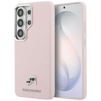 Funda MagSafe para Samsung Galaxy S26 Ultra S948, Karl Lagerfeld, Karl & Choupette Head's Pin, Rosa