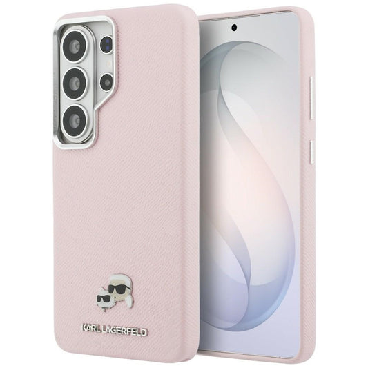 Funda MagSafe para Samsung Galaxy S26 Ultra S948, Karl Lagerfeld, Karl & Choupette Head's Pin, Rosa