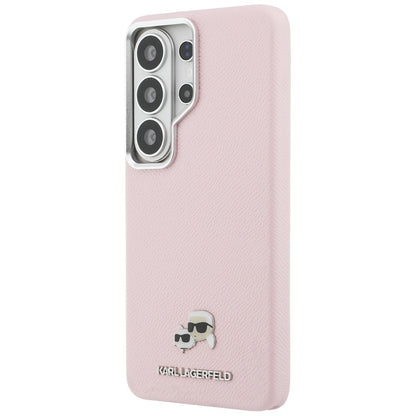 Funda MagSafe para Samsung Galaxy S26 Ultra S948, Karl Lagerfeld, Karl & Choupette Head's Pin, Rosa