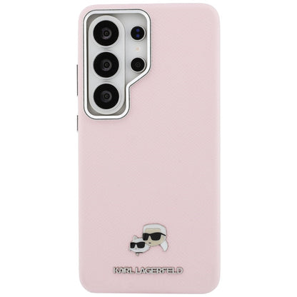 Funda MagSafe para Samsung Galaxy S26 Ultra S948, Karl Lagerfeld, Karl & Choupette Head's Pin, Rosa
