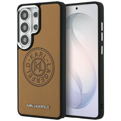 Funda MagSafe para Samsung Galaxy S26 Ultra S948, Karl Lagerfeld, Karl Round Point Logo, Marrón