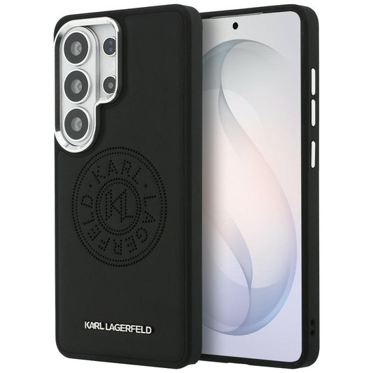 Funda MagSafe para Samsung Galaxy S26 Ultra S948, Karl Lagerfeld, Karl Round Point Logo, Negra