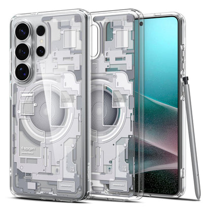 Funda MagSafe para Samsung Galaxy S26 Ultra S948, Spigen, Ultra Hybrid Zero One, Blanca ACS10683
