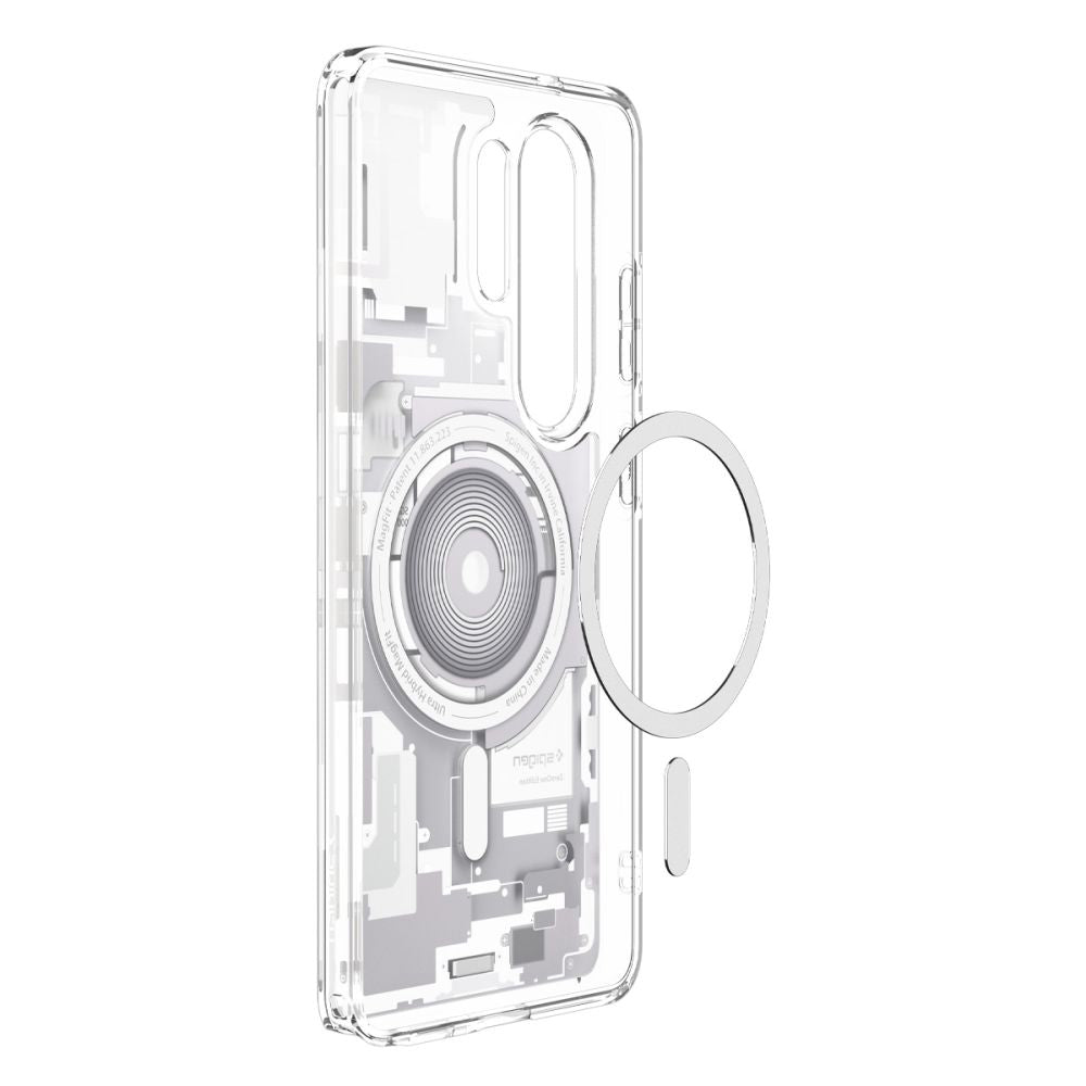 Funda MagSafe para Samsung Galaxy S26 Ultra S948, Spigen, Ultra Hybrid Zero One, Blanca ACS10683