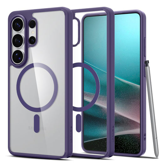 Funda MagSafe para Samsung Galaxy S26 Ultra S948, Spigen, Ultra Hybrid, Morado Oscuro ACS11208