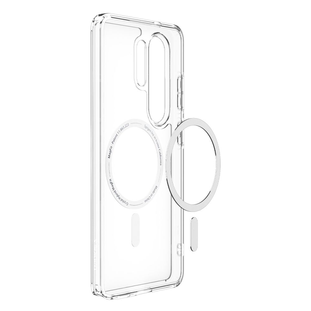 Funda MagSafe para Samsung Galaxy S26 Ultra S948, Spigen, Ultra Hybrid, Transparente Blanca ACS10679