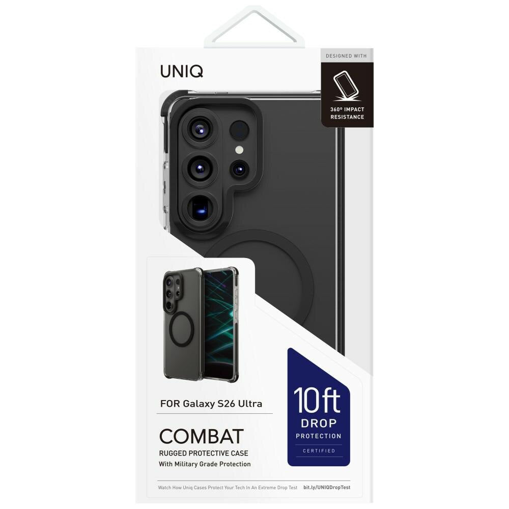 Funda MagSafe para Samsung Galaxy S26 Ultra S948, UNIQ, Combat MagClick, Negra
