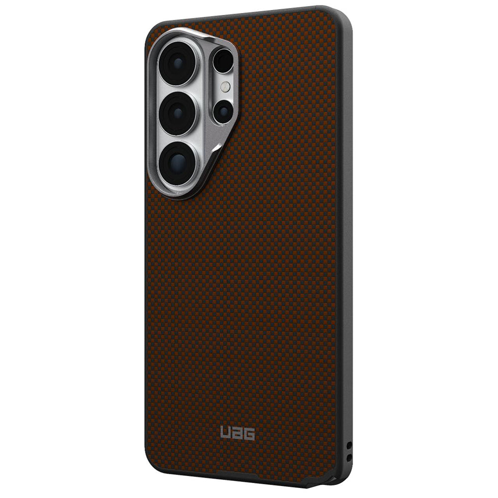 Funda MagSafe para Samsung Galaxy S26 Ultra S948, Urban Armor Gear, Fibr Armr, Naranja Negra