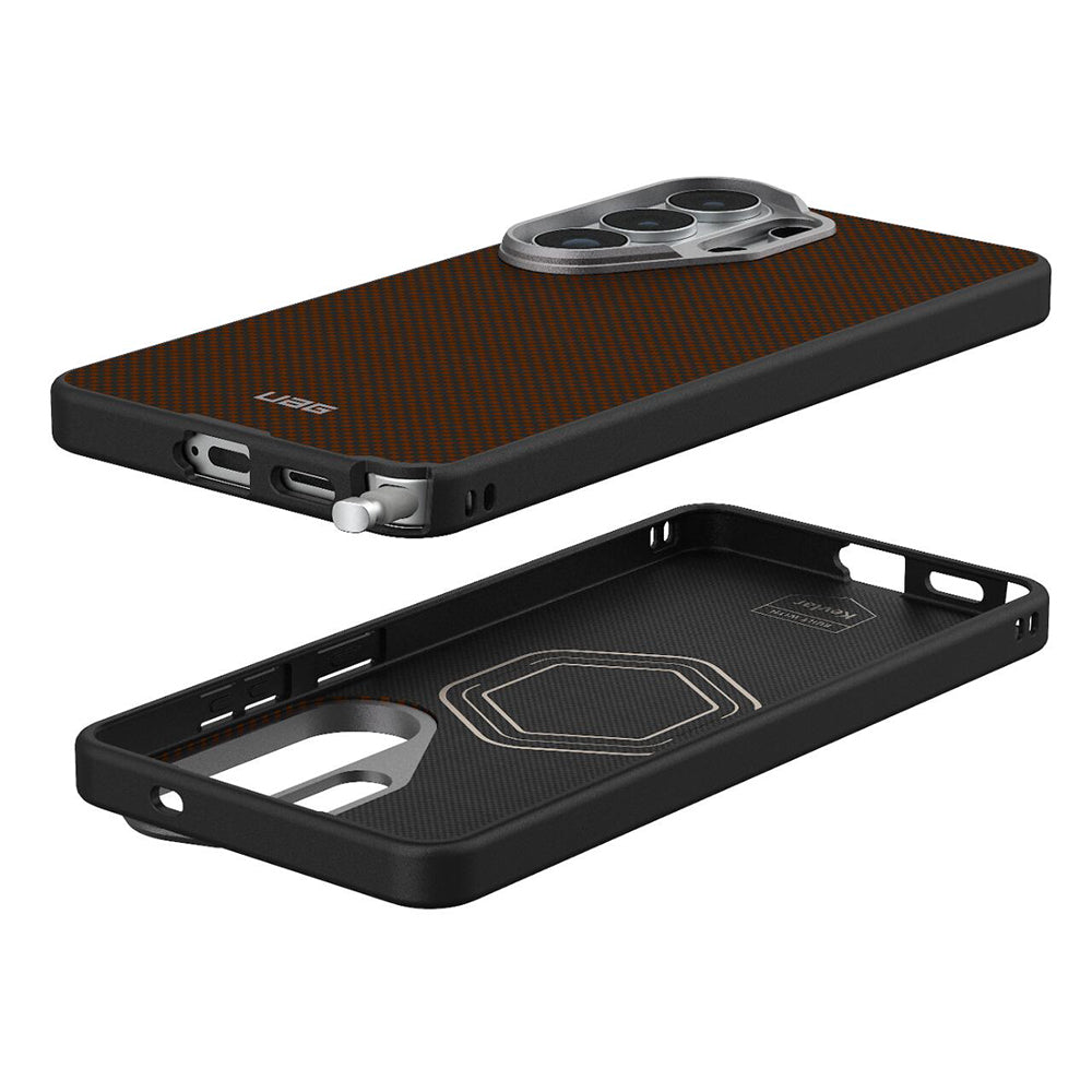 Funda MagSafe para Samsung Galaxy S26 Ultra S948, Urban Armor Gear, Fibr Armr, Naranja Negra