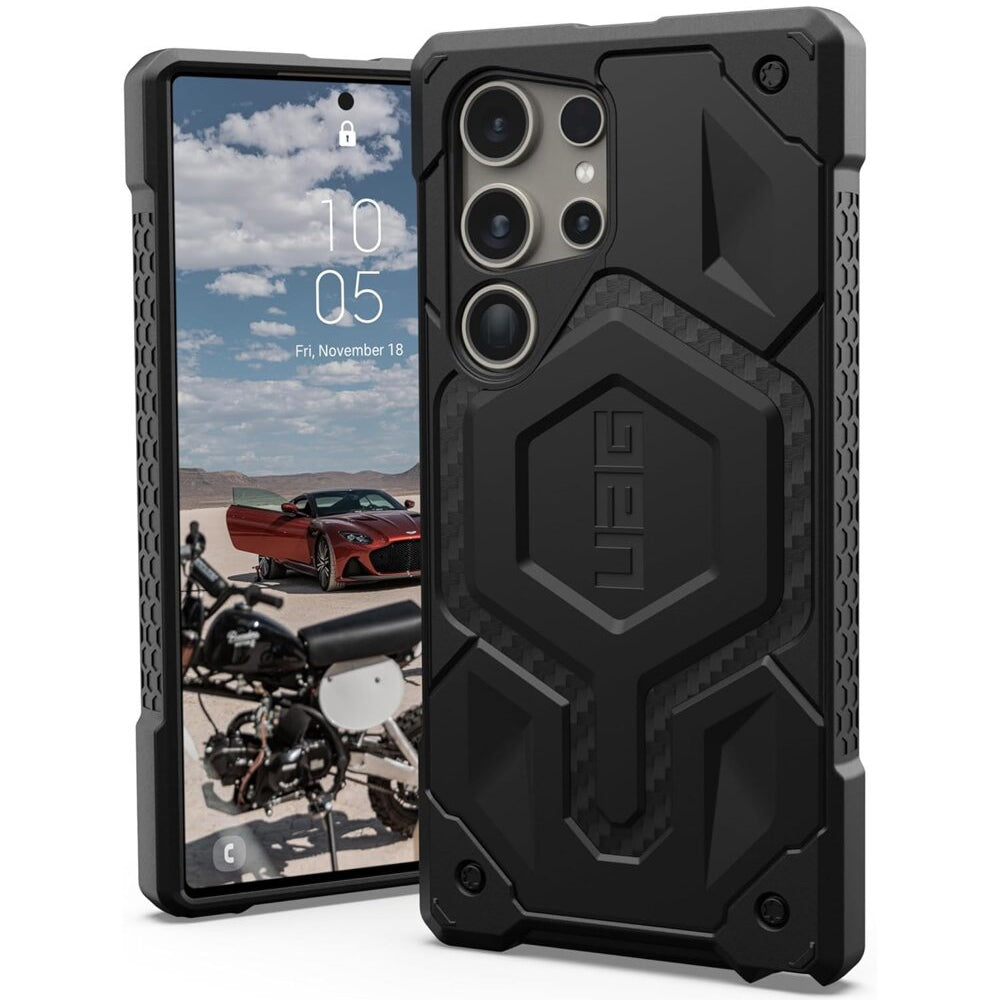 Funda MagSafe para Samsung Galaxy S26 Ultra S948, Urban Armor Gear, Monarch Pro Carbon, negra