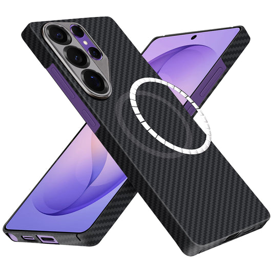 Funda MagSafe para Samsung Galaxy S26 Ultra, Techsuit, Fibra de Aramida, Negra