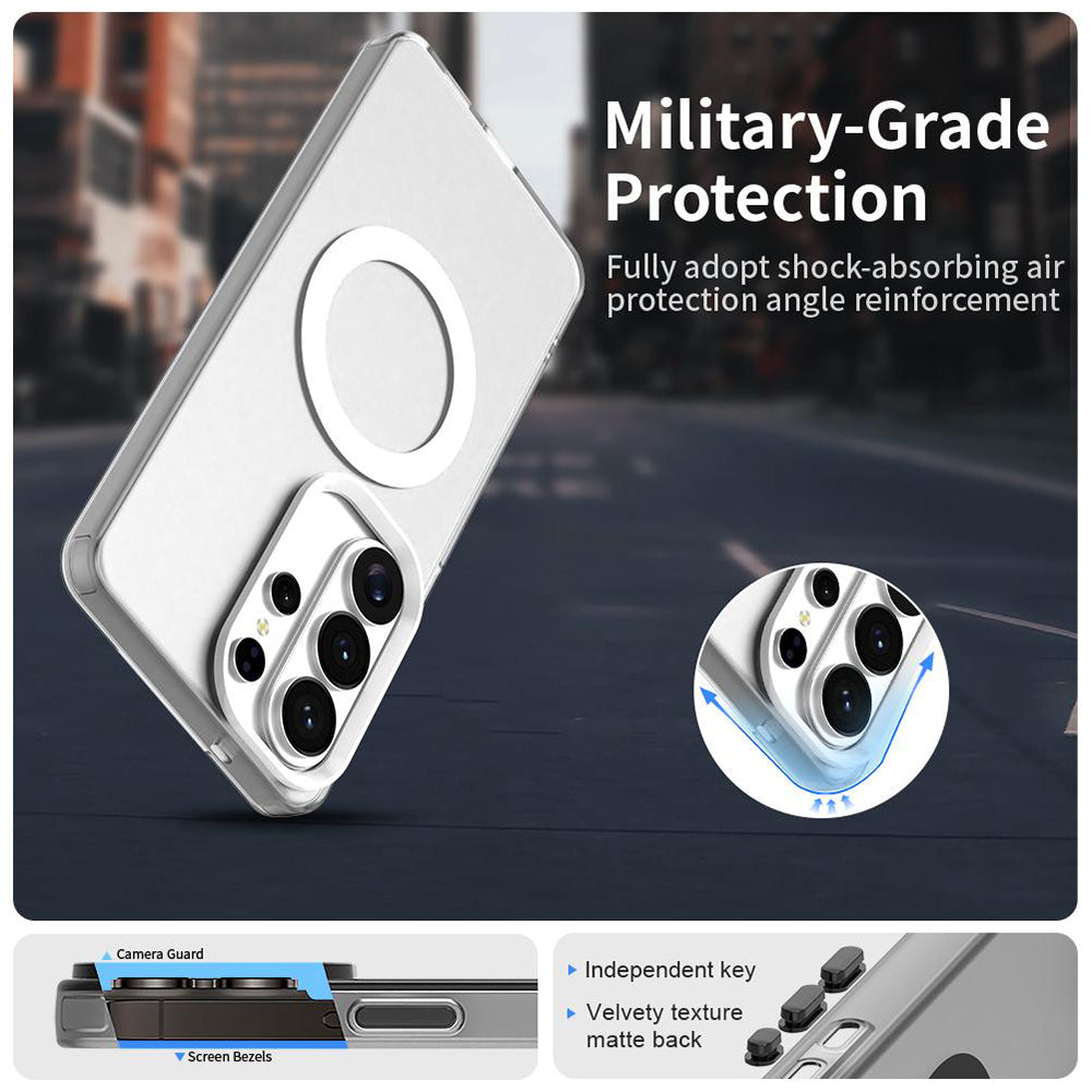 Funda MagSafe para Samsung Galaxy S26 Ultra, Techsuit, CandyCase, Blanca