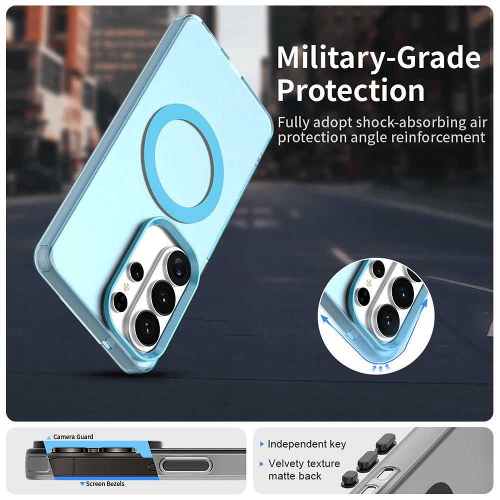 Funda MagSafe para Samsung Galaxy S26 Ultra, Techsuit, CandyCase, Azul